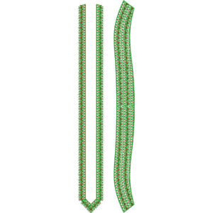 Stylish Green Embroidery Neckline Design for Men’s Kurta
