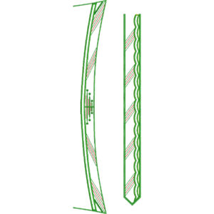 Modern Men’s Kurta Neck Embroidery Design with Scalloped Border