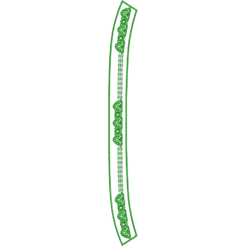 Elegant Men’s Kurta Neck Embroidery Design with Paisley Motifs