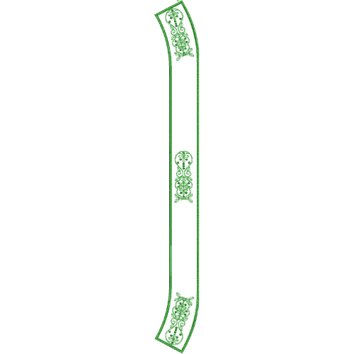 Elegant Men’s Kurta Neck Embroidery Design with Floral Motifs