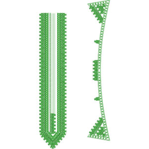Royal Men’s Kurta Neck Embroidery Design with Floral Border
